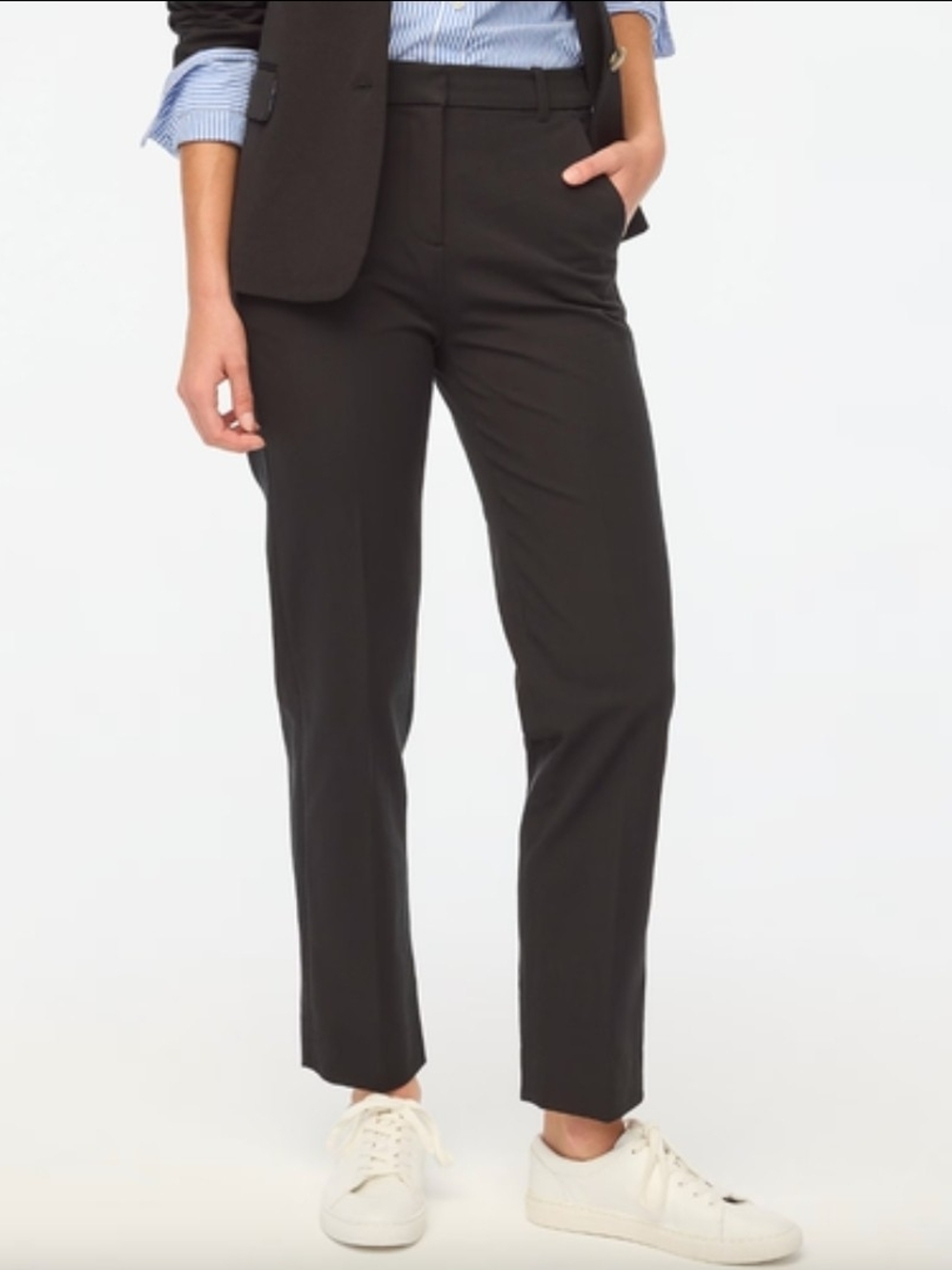 J.Crew Kallie Pant Black Tailored Ankle Pants Size 12 NWT